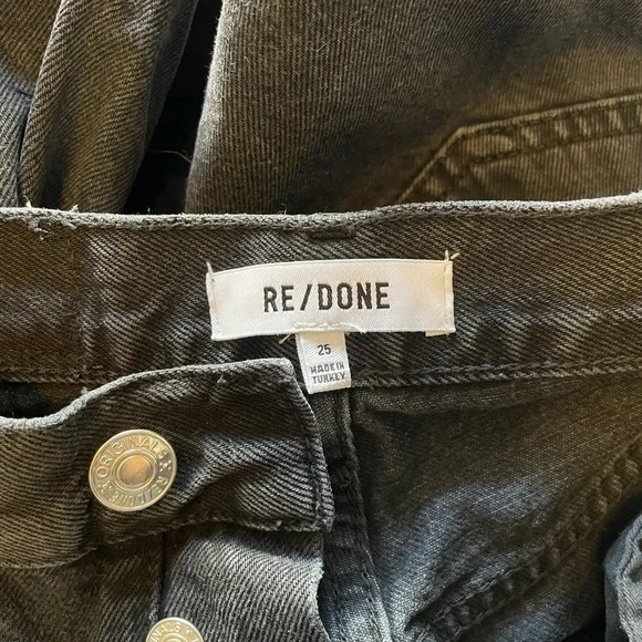 Re/done Black Jeans Size 25